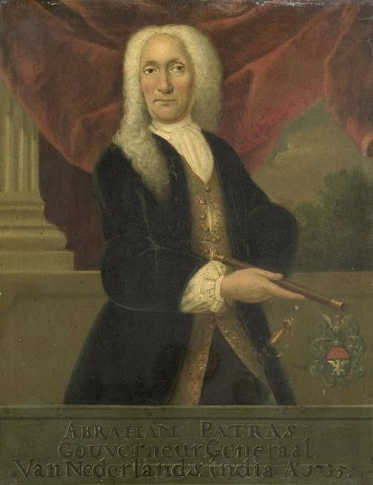 Theodorus Justinus Rheen - Portrait of Abraham Patras, Governor-General of the Dutch East India Company