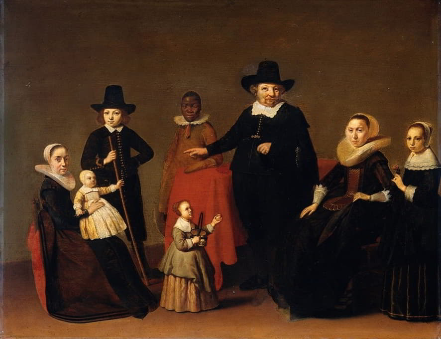 Willem Cornelisz Duyster - Family Group with a black Man