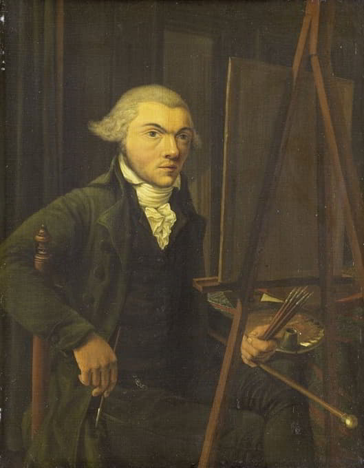 Willem Uppink - Portrait of a Painter, probably Harmanus Uppink