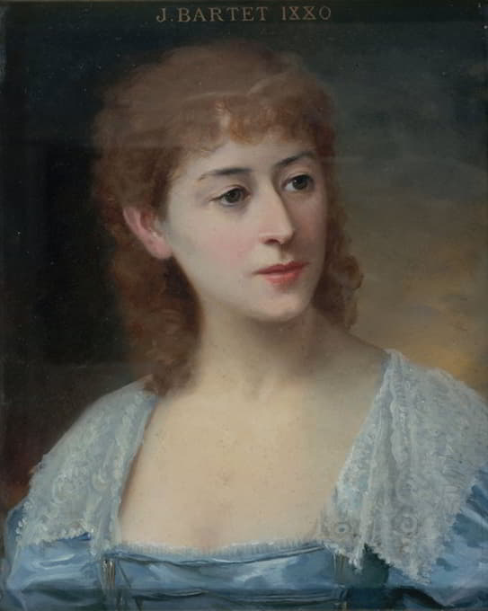 Daniel Bérard - Portrait de Julia Bartet (1854-1941), sociétaire de la Comédie-Française dans le rôle de Mlle du Vigean.