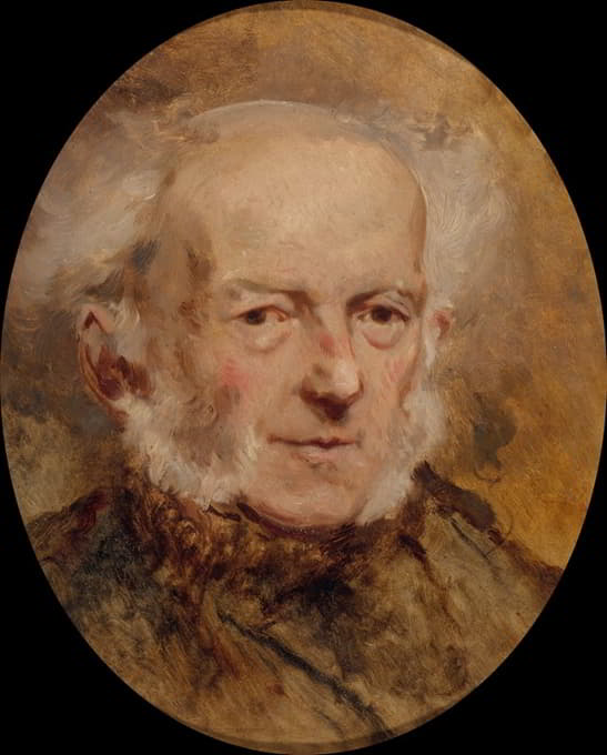 Eugène Isabey - Portrait du peintre Jean-Baptiste Isabey, père de l’artiste