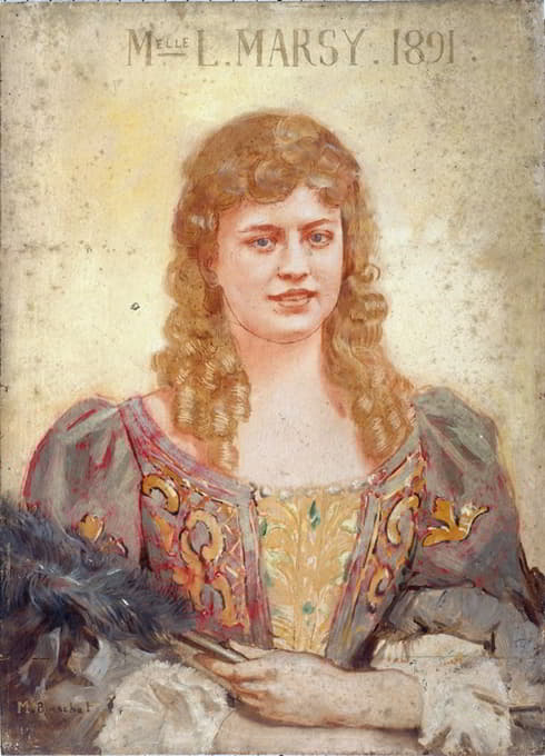 Marcel Baschet - Louise Marsy (1866-1942), sociétaire de la Comédie-Française, en costume de scène.
