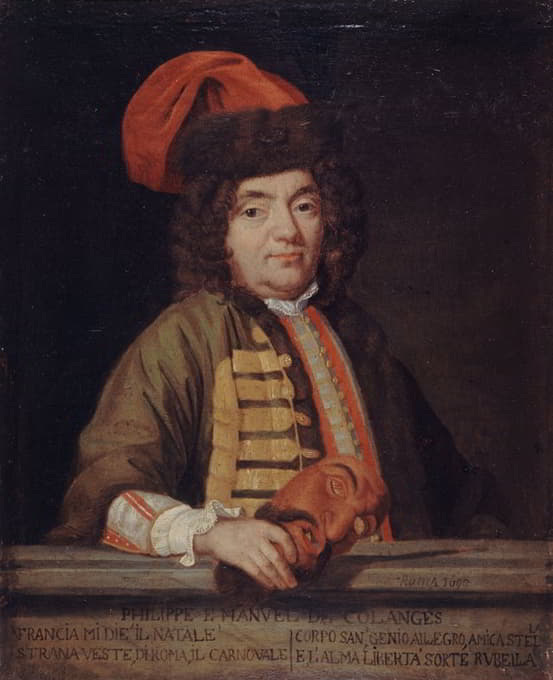 伊曼纽尔·德·库兰格斯肖像画（1633-1716），书信人和香奈儿