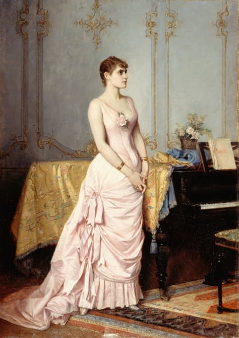 歌手罗斯·卡隆的肖像画（1857-1890）。
