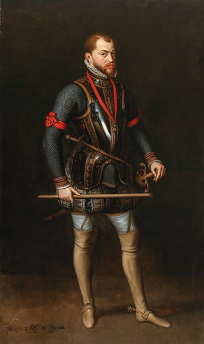 Habsburg Court Painter - Portrait of Philip II of Spain (1527–1598)