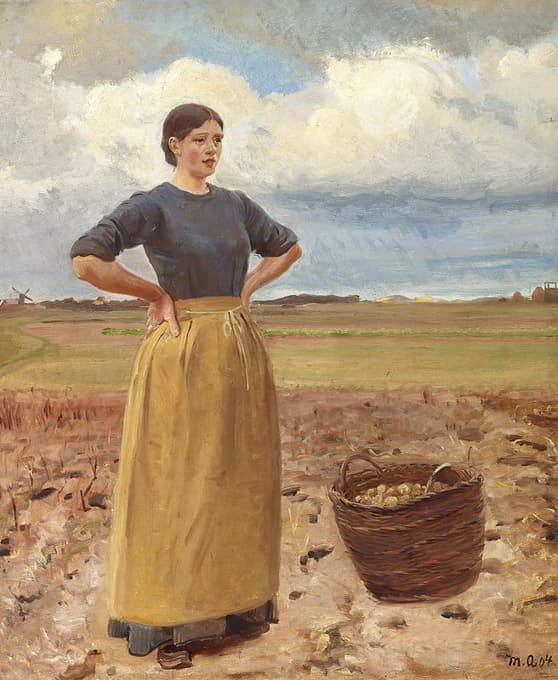 Michael Ancher - Ung Pige