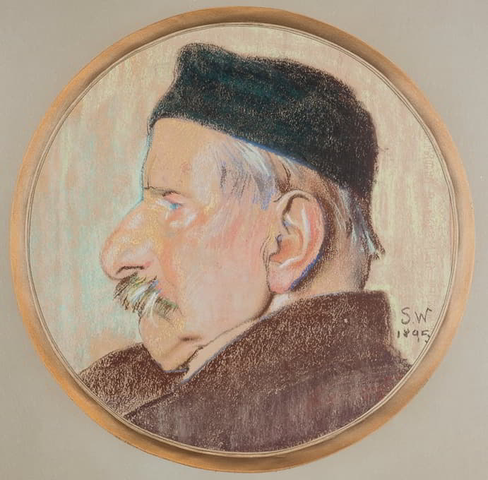 艺术家叔叔卡齐米尔兹·斯坦基维茨的肖像