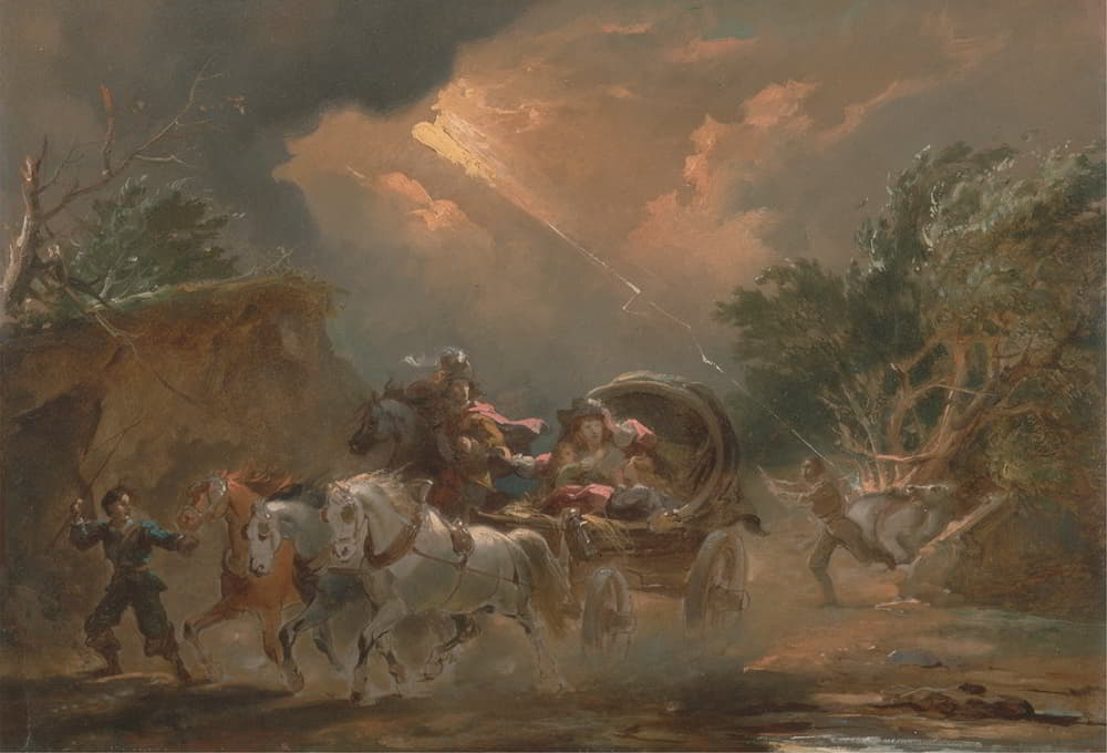 Philippe-Jacques de Loutherbourg - Coach in a Thunderstorm