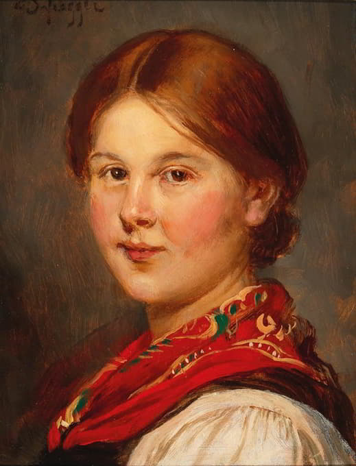 Franz von Defregger - Tyrolean Girl