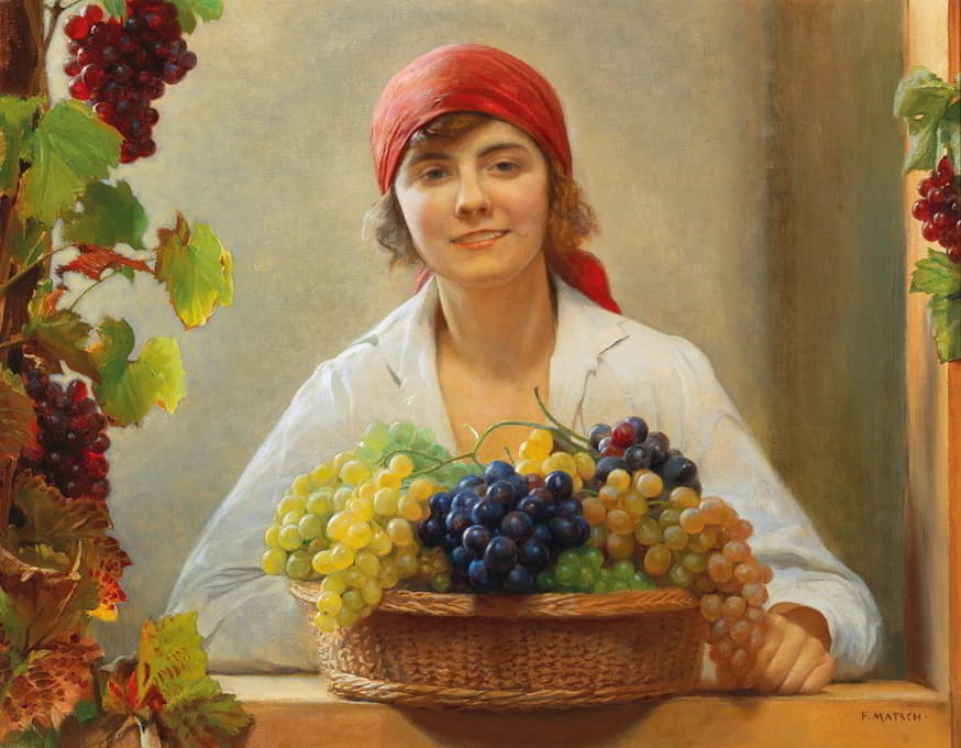 Franz von Matsch - Grape Harvest