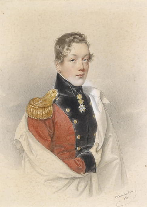 Josef Kriehuber - Bildnis eines österreichischen Prinzen