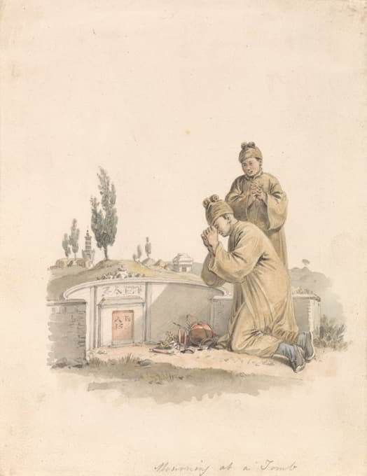William Alexander - Mourning at a Tomb