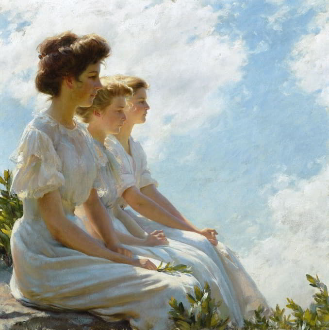 Charles Courtney Curran - On the Heights