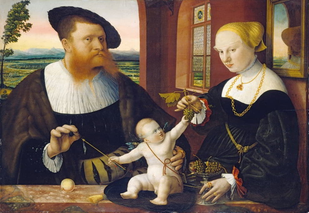 查士丁尼·冯·霍尔扎乌森和他的妻子安娜·内斯滕伯格的双画像
