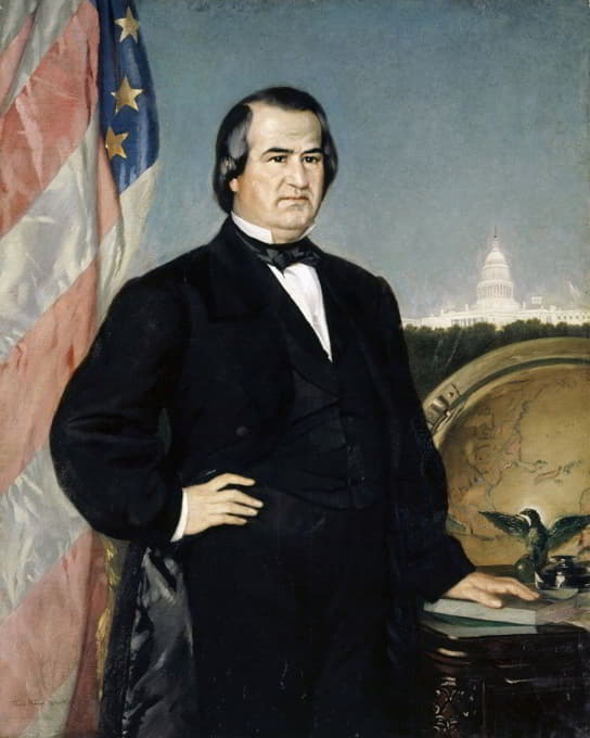 美国总统安德鲁·约翰逊的肖像
