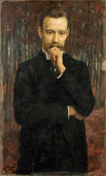 Heinrich Altherr - Portrait of the Painter Hermann Meyer (My Friend Hermann Meyer)