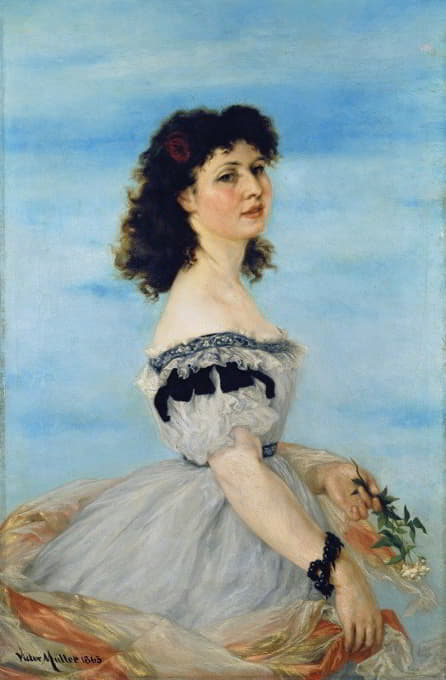年轻女孩贝尔塔·冯·拉多维茨的画像