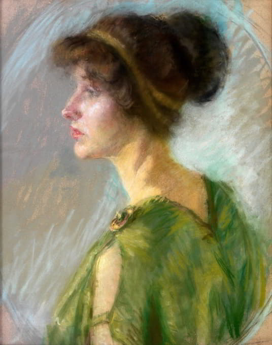 Alice Pike Barney - Young Woman in Green