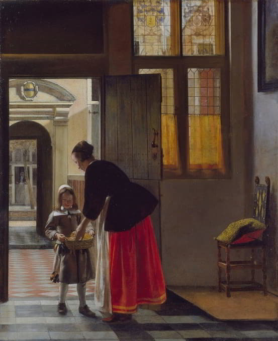 Pieter De Hooch - A Boy Bringing Bread