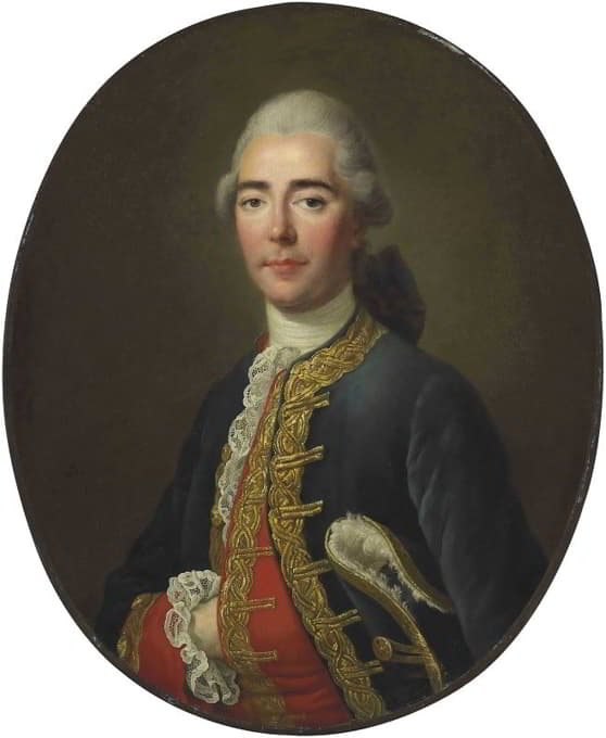 François-Hubert Drouais - Portrait of the Chevalier de Turenne