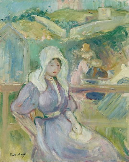 Berthe Morisot - Sur La Plage À Portrieux