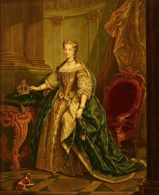 After Jean-Baptiste van Loo - Portrait of Maria Leszczyńska (1703–1768)