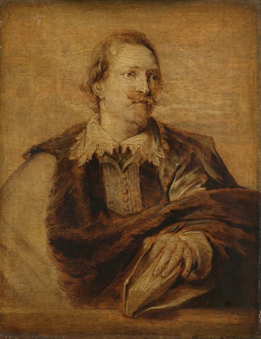 After Anthony van Dyck - Portrait of Jan Gaspar Gevaerts (1593-1666)