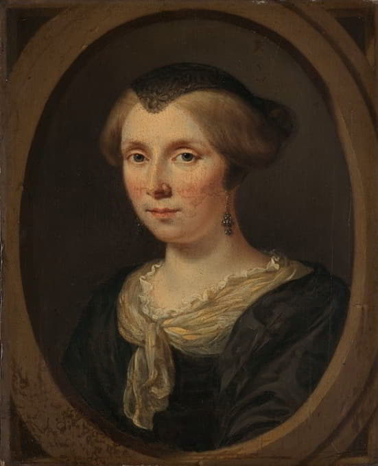 Jan Verkolje - Portrait of Margaretha Verkolje, Wife of Reinier Couturier