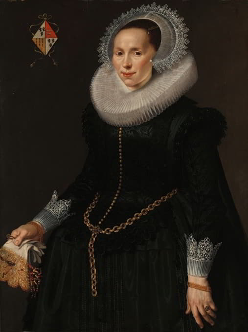 Nicolaes Eliasz. Pickenoy - Portrait of Johanna le Maire (c. 1601-60)
