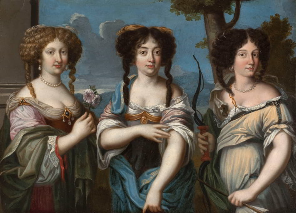 三重女性肖像，原名“马扎林的侄女”