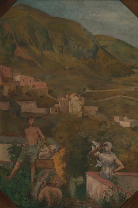 Ary Cornelis Renan - Ischia, scène antique