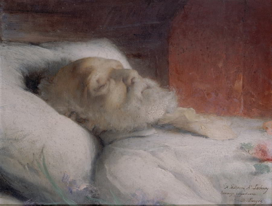 Désiré François Laugee - Victor Hugo sur son lit de mort