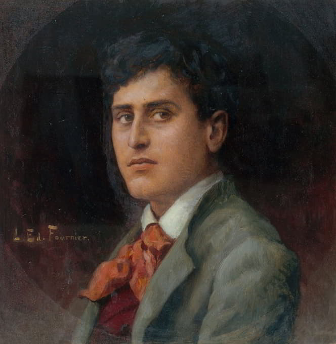 法国喜剧演员雷内·亚历山大（RenéAlexandre，1885-1946）在《迷失的羊》中扮演塔斯切伦的肖像
