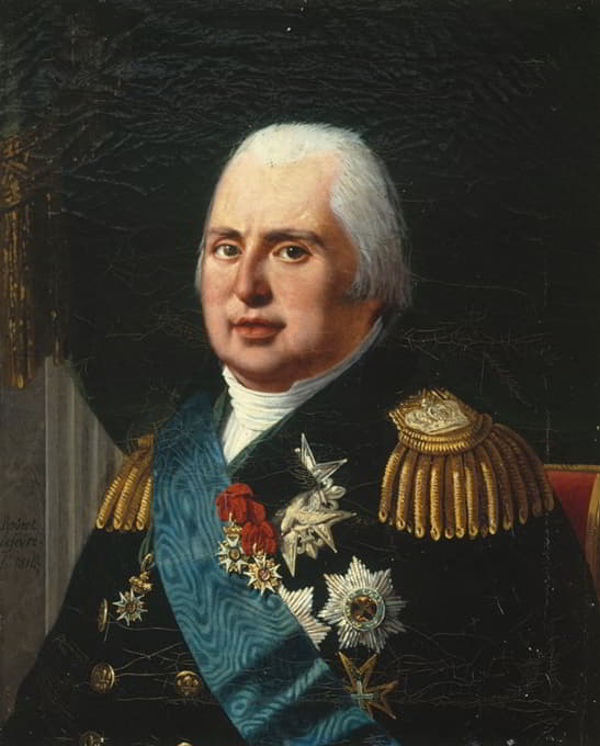 法国国王路易十八画像（1755-1824）