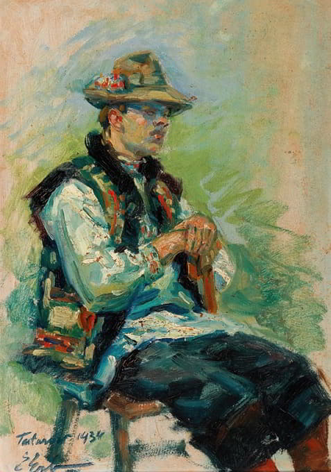 Erno Erb - Young Farmer Seated