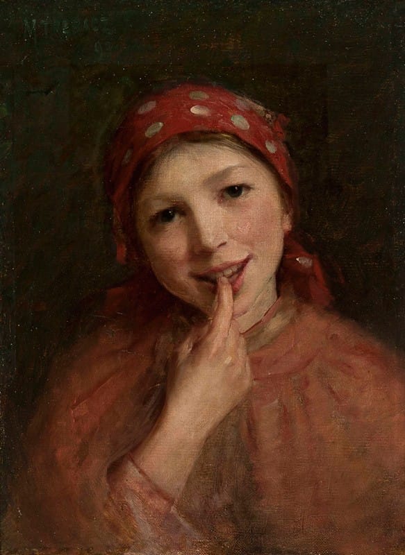 Maurycy Trębacz - Peasant girl