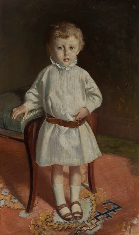 Stanisław Dębicki - Portrait of a girl