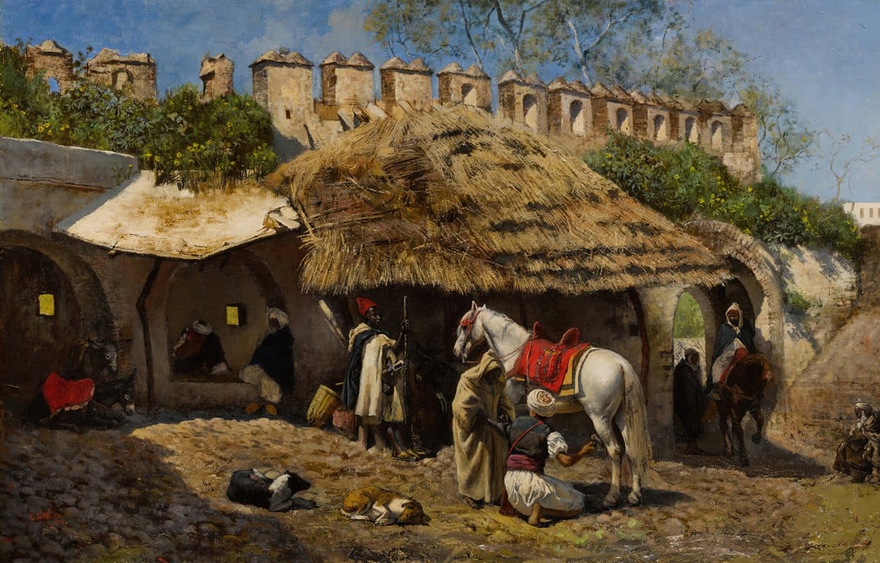 Edwin Lord Weeks - Blacksmith’s Shop at Tangiers