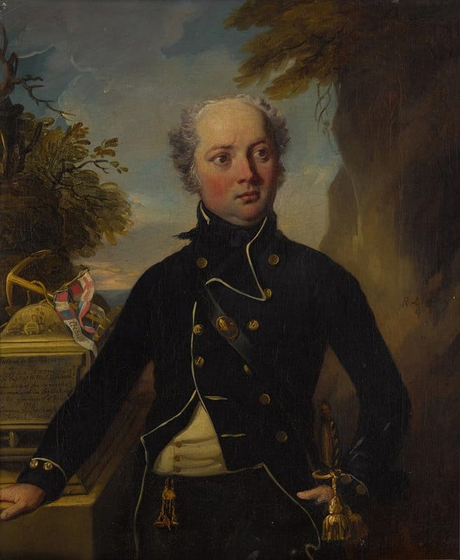 Richard Livesay - Portrait of Captain John Harvey (1740-1794)
