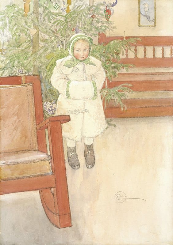Carl Larsson - Girl and rocking chair