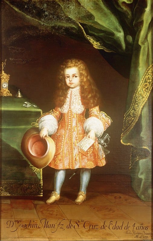 Nicolás Rodríguez Juárez - Portrait of the Child, Joaquín Manuel Fernández de Santa Cruz