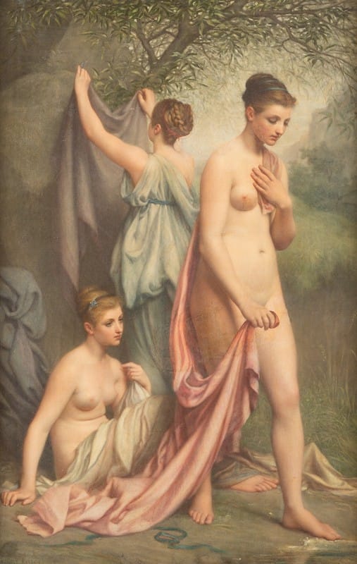 Denis Ernest Bastien - Three bathing woman
