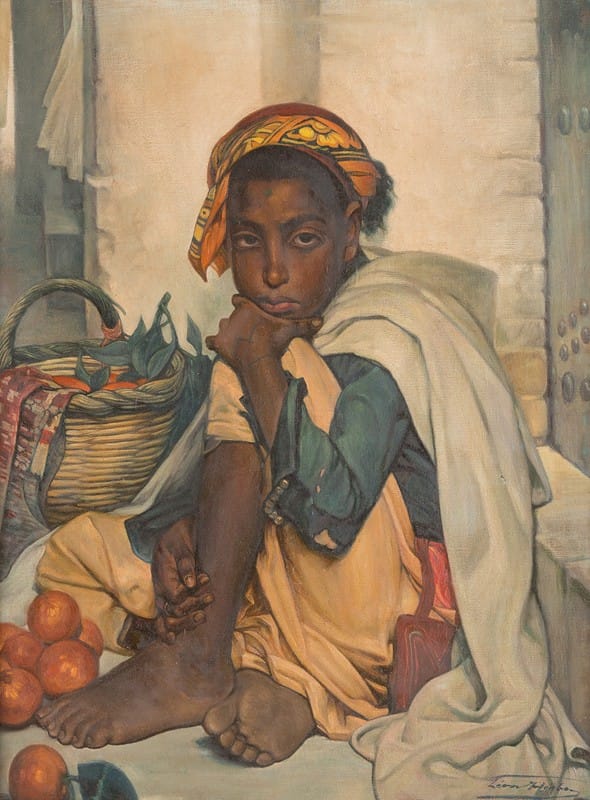 Léon Herbo - The young orange seller