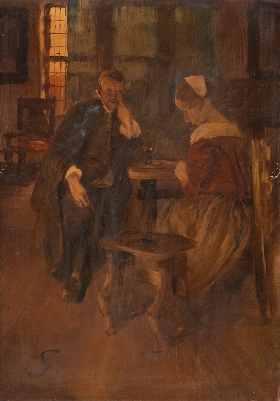 Wilhelm Schreuer - Company of a married couple