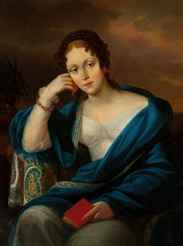 Józef Oleszkiewicz - Portrait of a woman