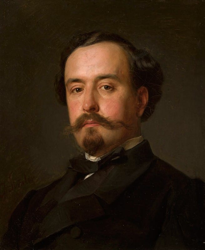 Józef Simmler - Portrait of Juliusz Kossak