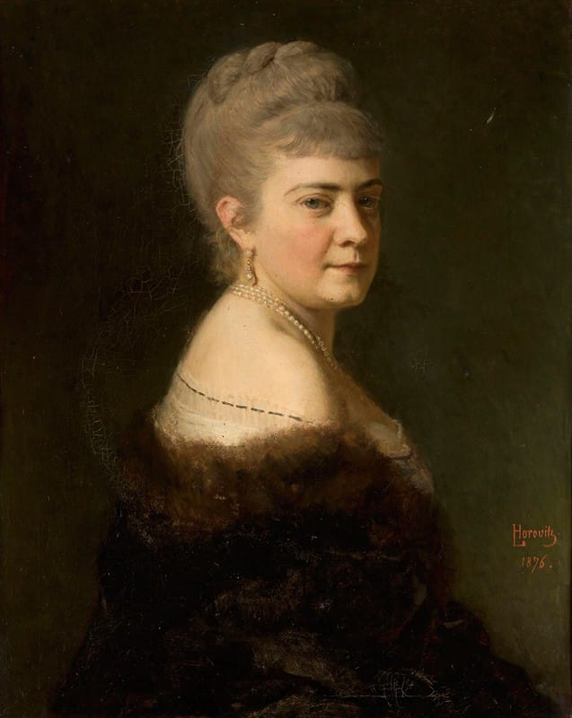 Leopold Horowitz - Portrait of Melania née Jastrzębska 1.v. Dunin 2.v. Rawicz