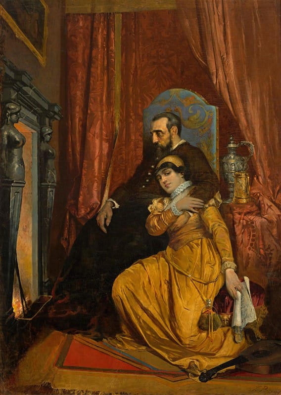 Tadeusz Popiel - Sigismund Augustus and Barbara Giza