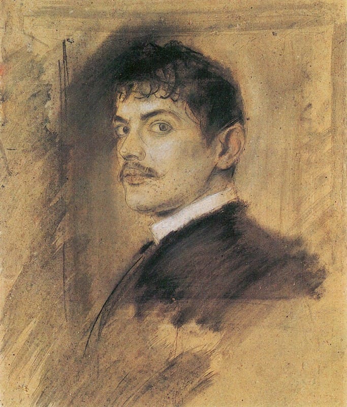 Franz von Lenbach - Portrait of Franz von Stuck