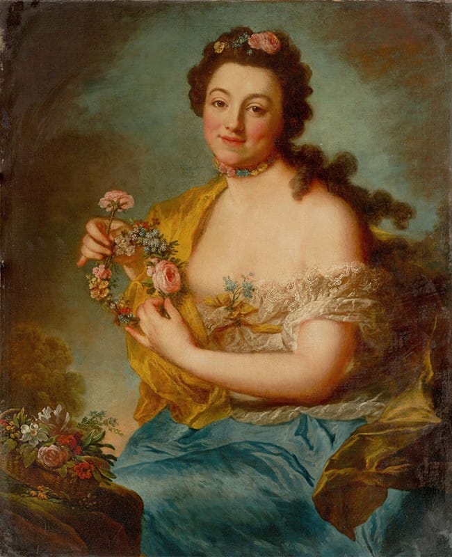 Anna Dorothea Therbusch - Selbstbildnis als Flora